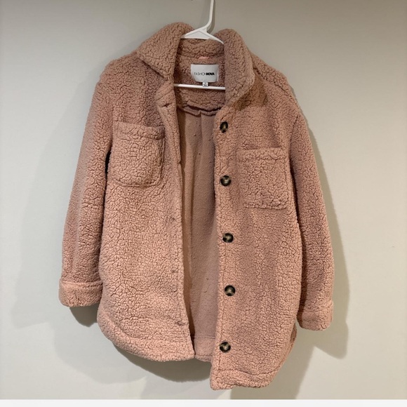 Fashion Nova Tan Sherpa Jacket - Picture 1 of 6